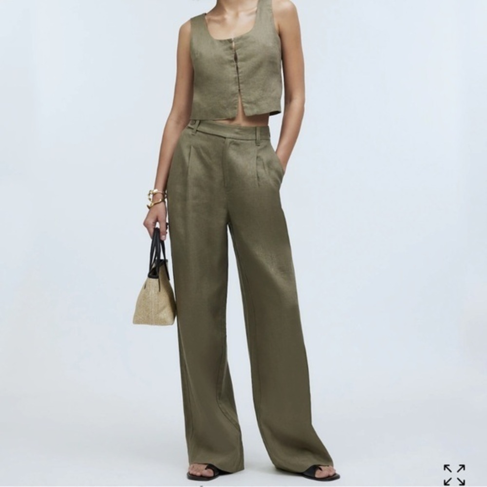 The Tall Harlow Wide-Leg Pant in 100% Linen